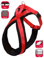 Karlıe Göğüs Tasma Ymş. Gçl. 84-120cm Siyah-kırm.